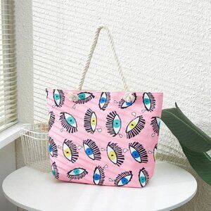 Eyes Patterned Tote Bag
